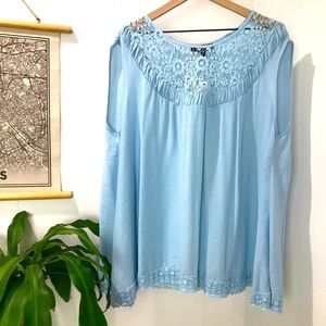 Lane Bryant Sleeveless Swing Crochet Top